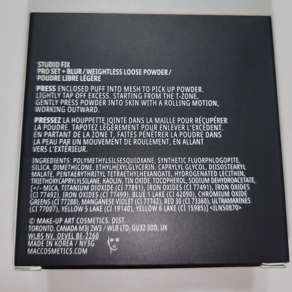 MAC Rosy Pink Studio Fix Pro Set + Blur Weightless Loose Powder